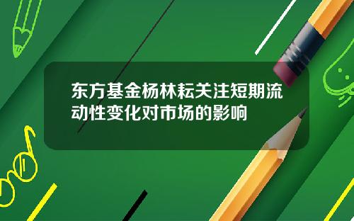 东方基金杨林耘关注短期流动性变化对市场的影响
