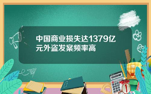 中国商业损失达1379亿元外盗发案频率高