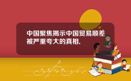 中国聚焦揭示中国贸易顺差被严重夸大的真相.