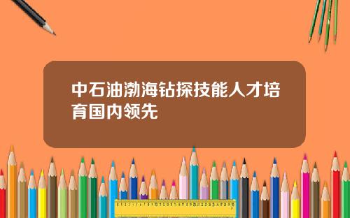中石油渤海钻探技能人才培育国内领先