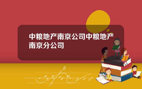 中粮地产南京公司中粮地产南京分公司