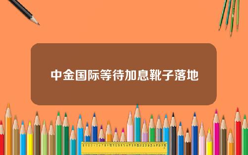 中金国际等待加息靴子落地