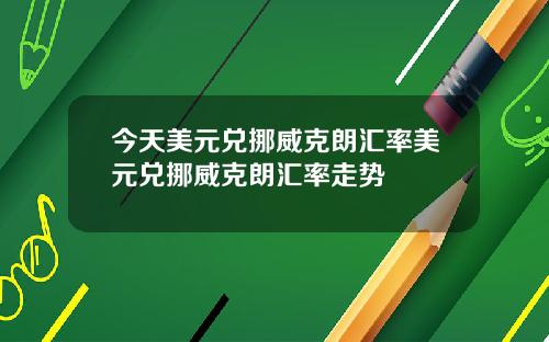 今天美元兑挪威克朗汇率美元兑挪威克朗汇率走势