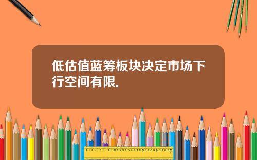 低估值蓝筹板块决定市场下行空间有限.