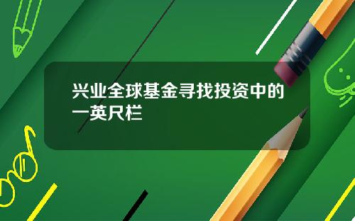 兴业全球基金寻找投资中的一英尺栏