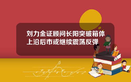 刘力金证顾问长阳突破箱体上沿后市或继续震荡反弹