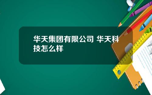 华天集团有限公司 华天科技怎么样