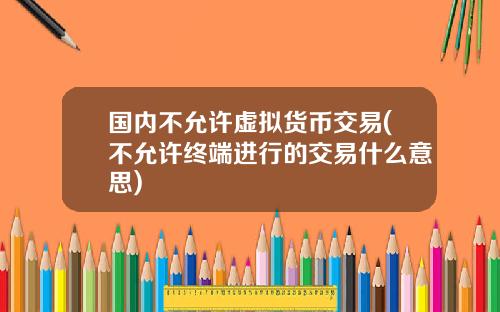 国内不允许虚拟货币交易(不允许终端进行的交易什么意思)
