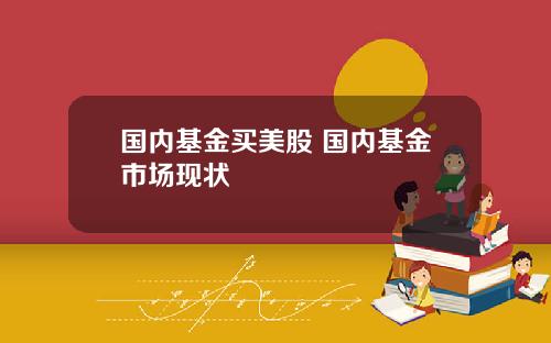 国内基金买美股 国内基金市场现状