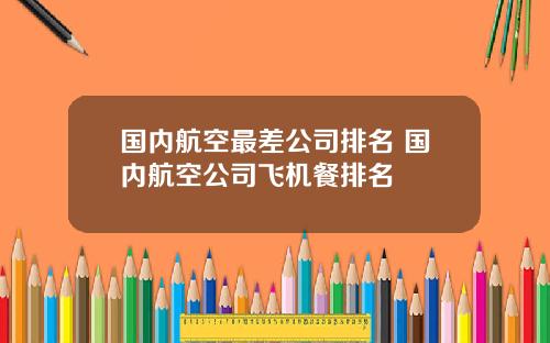 国内航空最差公司排名 国内航空公司飞机餐排名