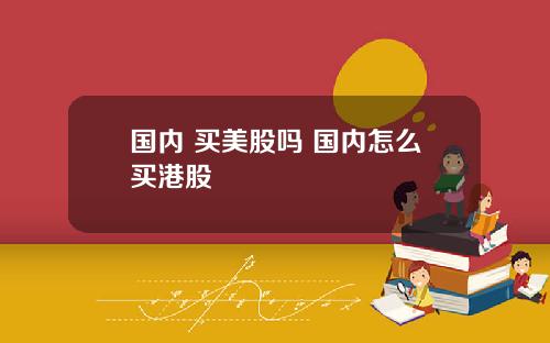 国内 买美股吗 国内怎么买港股