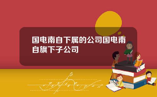 国电南自下属的公司国电南自旗下子公司