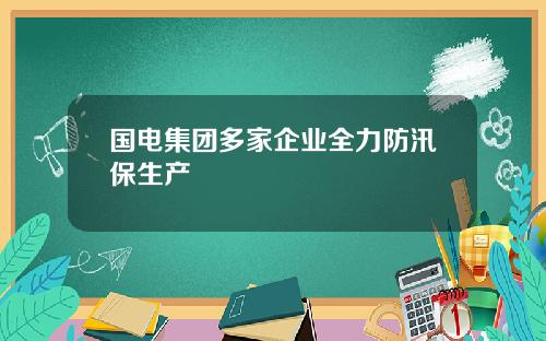 国电集团多家企业全力防汛保生产