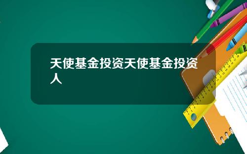 天使基金投资天使基金投资人
