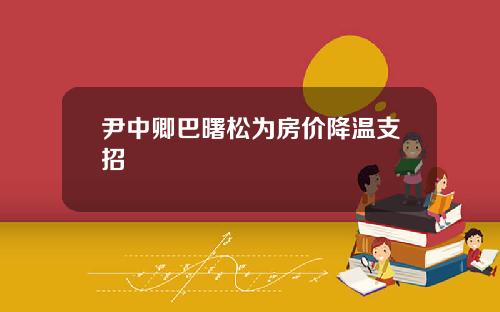 尹中卿巴曙松为房价降温支招