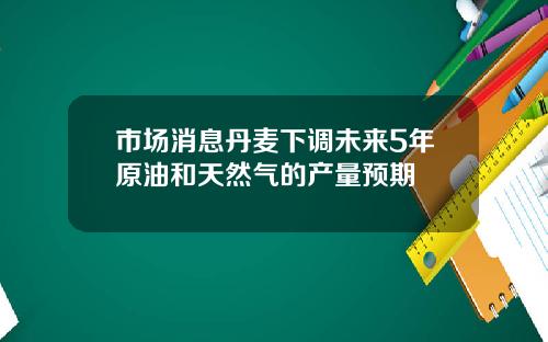 市场消息丹麦下调未来5年原油和天然气的产量预期