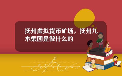 抚州虚拟货币矿场，抚州九木集团是做什么的