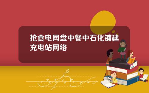 抢食电网盘中餐中石化铺建充电站网络
