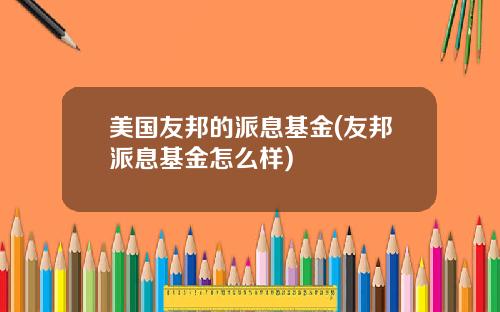 美国友邦的派息基金(友邦派息基金怎么样)