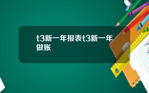 t3新一年报表t3新一年做账