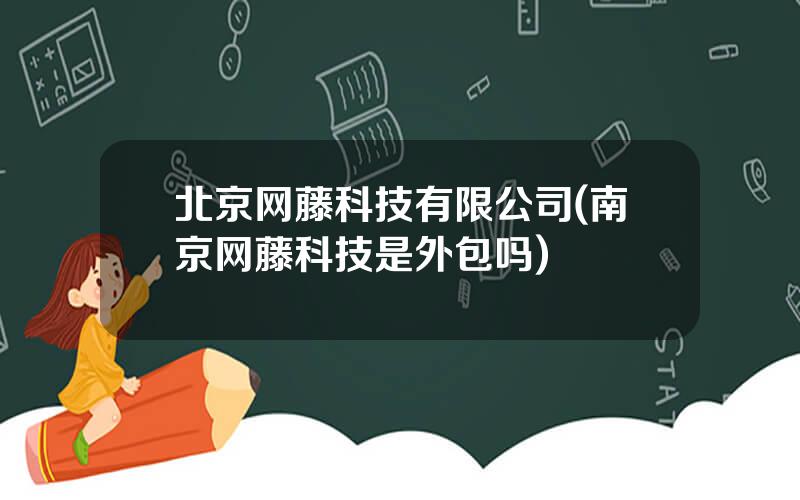 北京网藤科技有限公司(南京网藤科技是外包吗)