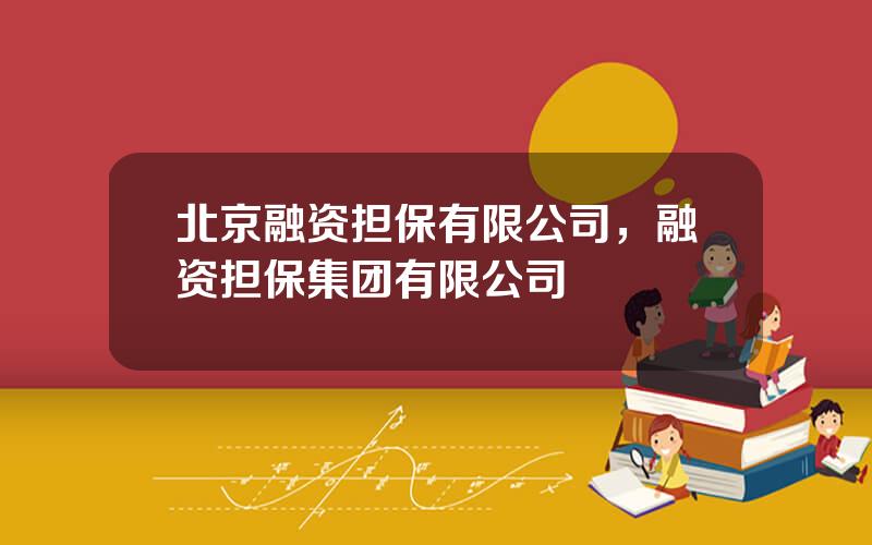 北京融资担保有限公司，融资担保集团有限公司