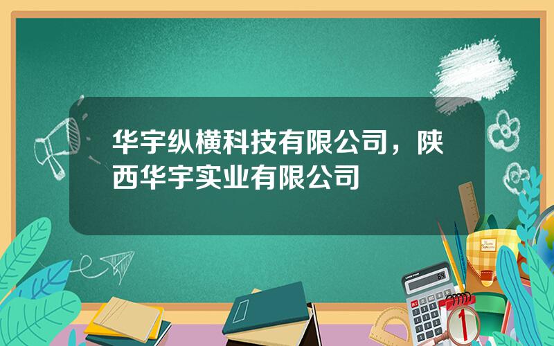 华宇纵横科技有限公司，陕西华宇实业有限公司