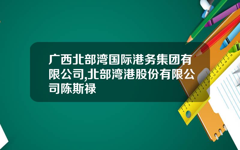 广西北部湾国际港务集团有限公司,北部湾港股份有限公司陈斯禄