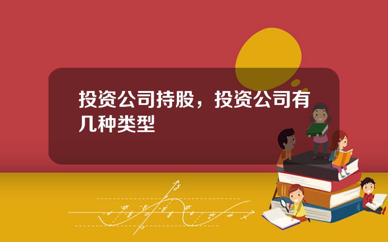 投资公司持股，投资公司有几种类型