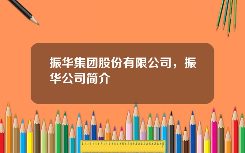 振华集团股份有限公司，振华公司简介