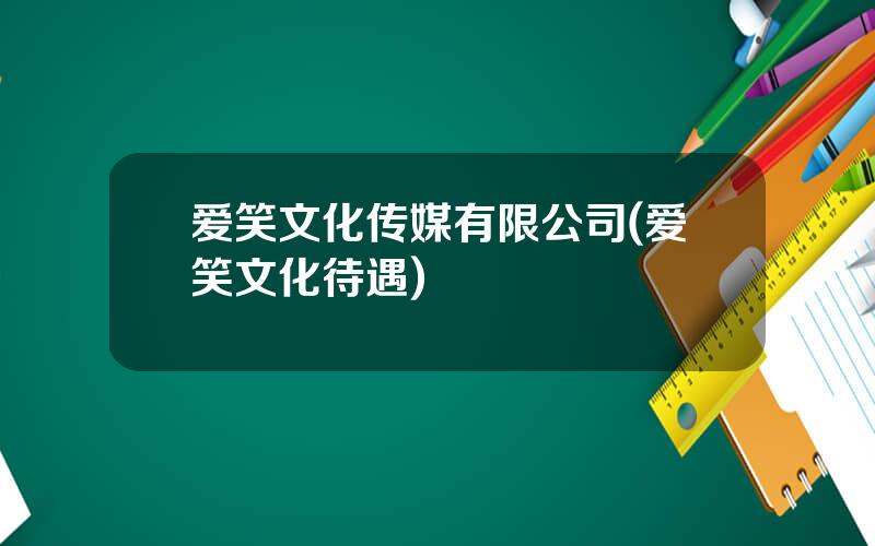 爱笑文化传媒有限公司(爱笑文化待遇)