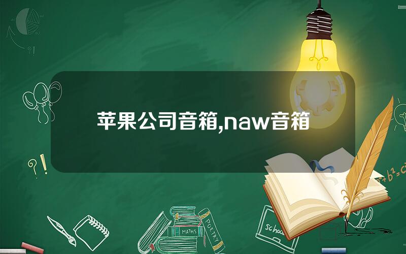 苹果公司音箱,naw音箱